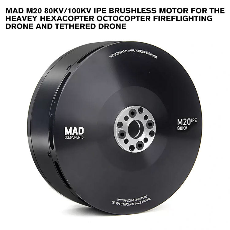 MAD M20 IPE Brushless Motor For The Heavey Hexacopter Octocopter Fireflighting Drone And Tethered Drone MAD M20 IPE Brushless Motor For The Heavey Hexacopter Octocopter Fireflighting Drone And Tethered Drone